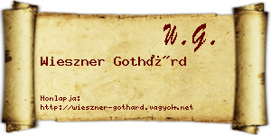 Wieszner Gothárd névjegykártya